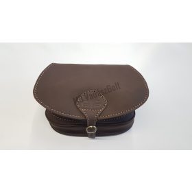 Bőr patkótáska barna bőr M.T.