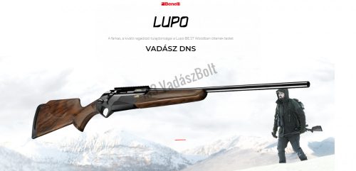 Benelli Lupo BE.S.T Wood golyós vadászfegyver, 308Win kaliberben, fa tussal, raktáron, AR030340S