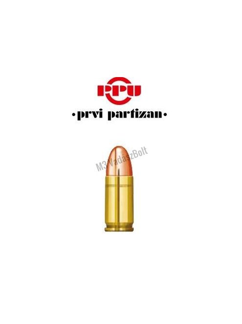 9 mm Prvi Partizan Para SJSP 8,42g/130grs, golyós lőszer