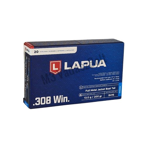 308 Win. Lapua Subsonic FMJBT 13,0g/200gr