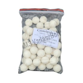 Gumigolyó 19,3 mm 4,4g fehér 50-55 shore