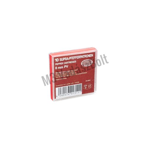 Gáztöltény Wadie 8mm PA PV  Supra  Pepper (szekrénytáras,barna)