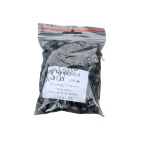 Gumigolyó 12 mm 1,1g fekete 50-55 shore