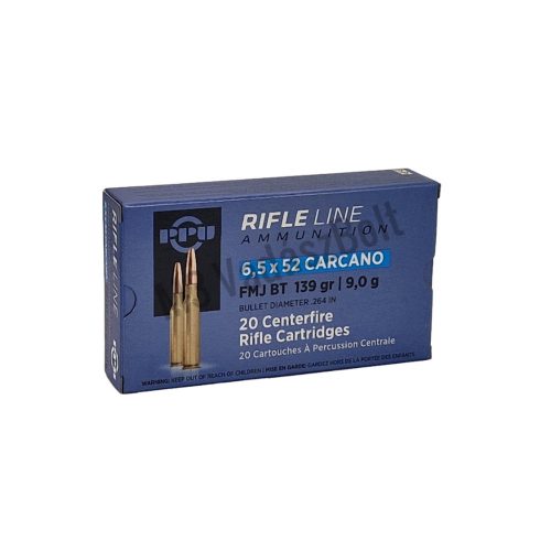 6,5x52 Partizán Carcano FMJ BT 9,0g/139gr(A-208)