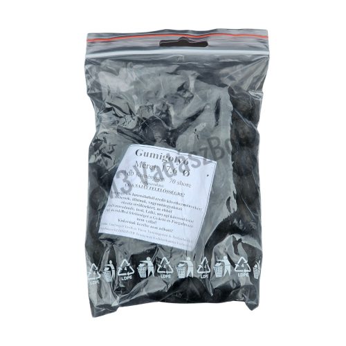 Gumigolyó 17,6 mm  fekete 70 shore