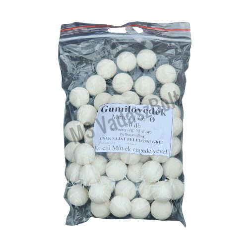 Gumigolyó 17,6 mm 3,2g fehér 50-55 shore