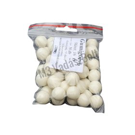 Gumigolyó 16 mm  2,5g fehér 50-55 shore