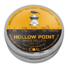   4,5 mm Coal Hollow Point White Pellets 0,54g/8,33 gr  ( 500 db)