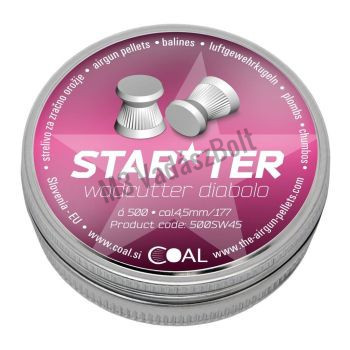 4,5 mm Coal Starter Wadcutter diabolo lapos 0,45g/6,94gr ( 500db )