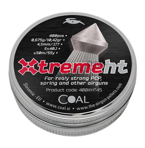 4,5 mm Coal Xtreme HT 0,675g/10,42gr hegyes ( 400 db)