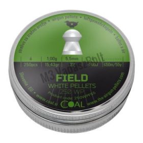   5,5 Coal White Pellets Field 1,00g/15,43gr lencse,szoknyás ( 250db )