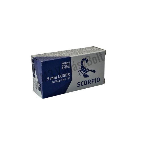 9 mm Luger Scorpio FMJ 8g/124gr
