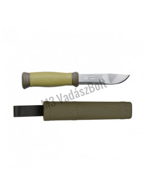 Morakniv MORA 2000 (S) kés, tokkal, zöld