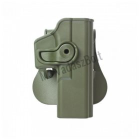   IMI Z1010OL Műanyag Övtok Glock-17 .            Zöld           Elfordítható