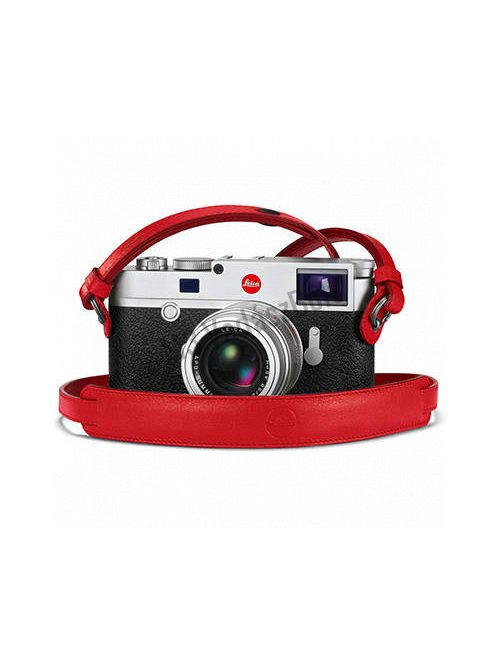 Leica M10 bőr hordszíj piros