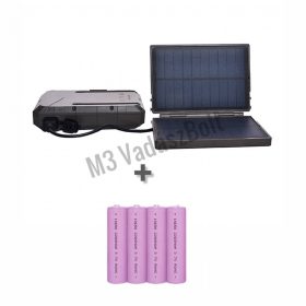   Boly Guard BC-02 napelemes töltő 4 x 18650 2200mAh akku szett