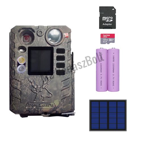 Boly Guard BG410-DFPS vadkamera szett duál vakuval és napelem panellel