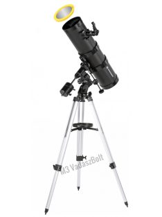   BRESSER Pollux-II 150/1400 EQ3 teleszkóp okostelefon-adapterrel és napszűrővel