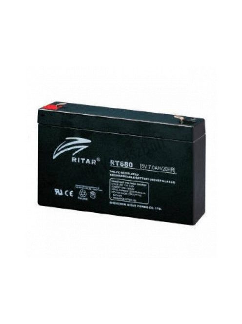 Ritar RT680 zselés akkumulátor 8,0Ah 6V