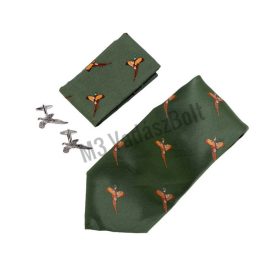   Jack Pyke PHEASANT szett (dísz zsebkendő + nyakkendő + mandzsetta) zöld