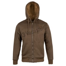 Jack Pyke Yakka kapucnis pulóver cipzárral, barna XL