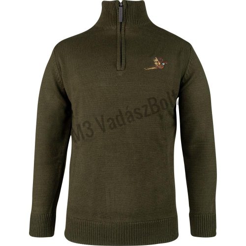 Jack Pyke kötött pulóver fácán mintával sötét olívazöld XXL