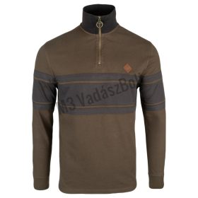   Jack Pyke Contrast vékony pulóver fél cipzárral, zöld XXXL