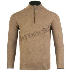 Jack Pyke Ashcombe gyapjú pulóver cipzárral bézs XXXL