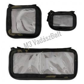   Speero táska szett átlátszó fedéllel fekete terepmintás