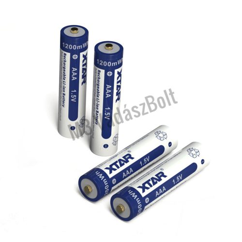 XTAR 4 x AAA 1,5V 1200 mWh / 800mAh Li-ion akkumulátor
