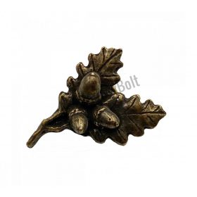 Kitűző fém makkoslevél