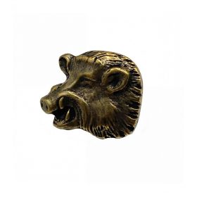 Fém vaddisznó fej kitűző