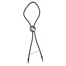 Zsinóros nyakkendő faragott bőgőszarvas motívummal