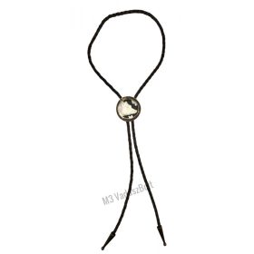 Zsinóros nyakkendő faragott disznófej motívummal