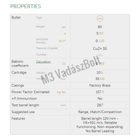 Sellier&Bellot 7,62x25 Tokarev FMJ 5,5g 85gr