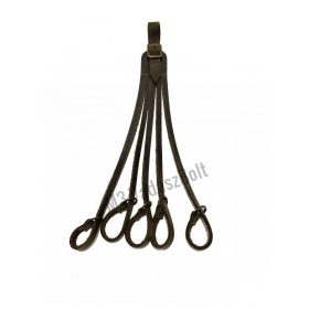 Fácán bőr aggaték karikás