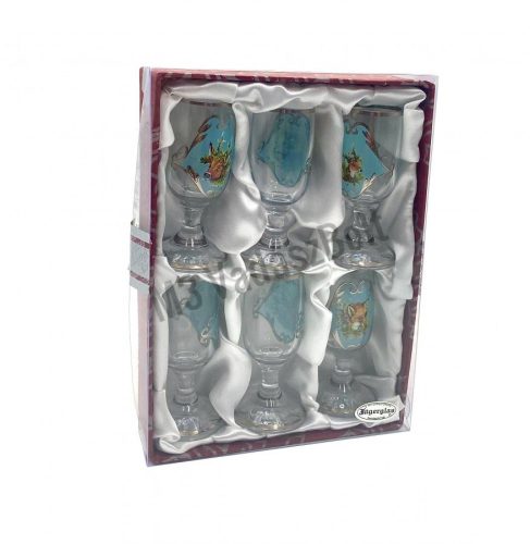 Jagerglas likőrös garnitúra
