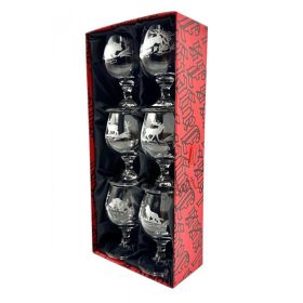 Jagerglas gravírozott konyakos pohár készlet