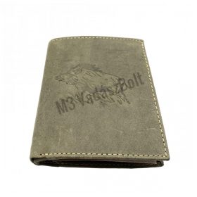 Bőr pénztárca vaddisznó motívummal