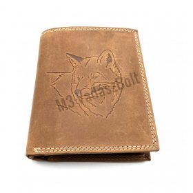 Bőr pénztárca róka motívummal