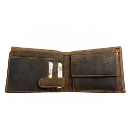 Bőr pénztárca őz motívummal