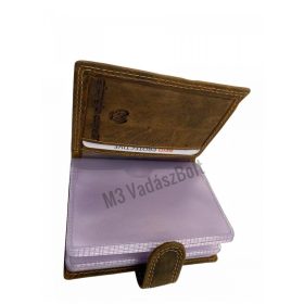 Bőr bankkártya tartó őz motívummal