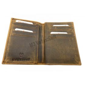 Bőr vadászigazolvány tartó őz motívummal