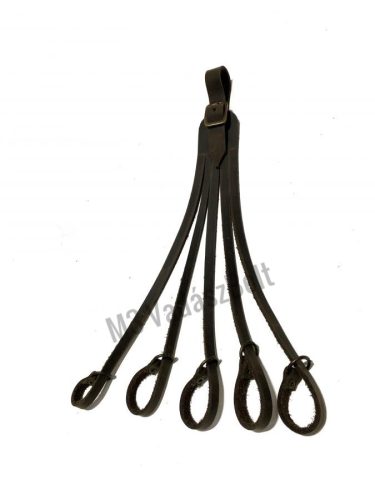 Fácán bőr aggaték karikás