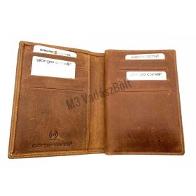   Bőr vadászigazolvány tartó drótszőrű vizsla motívummal