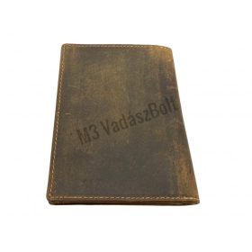 Bőr vadászigazolvány tartó őz motívummal