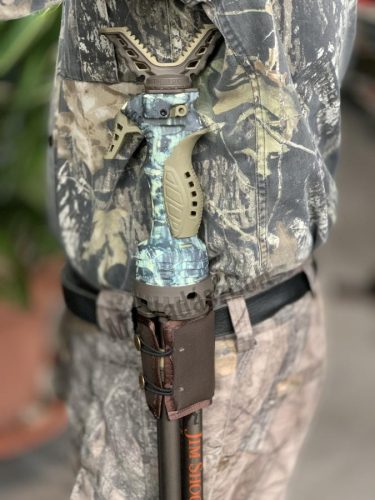 Lőbot őv tartó 2/2 sötét barna- narancs