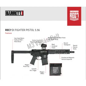 Barrett REC7 DI 223Rem Fighter Pistol, 260mm