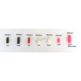 Nock EGYENES 1/4" Fekete