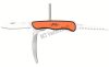 Blaser bicska multitool, fekete-narancs
